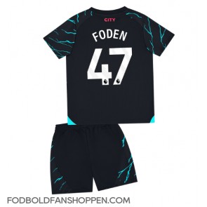 Manchester City Phil Foden #47 Tredjetrøje Børn 2023-24 Kortærmet (+ Korte bukser)